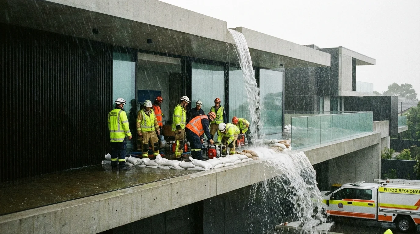 Copertina: Terrazzo allagato dopo bomba d'acqua: cosa fare subito e come prevenire nuovi danni